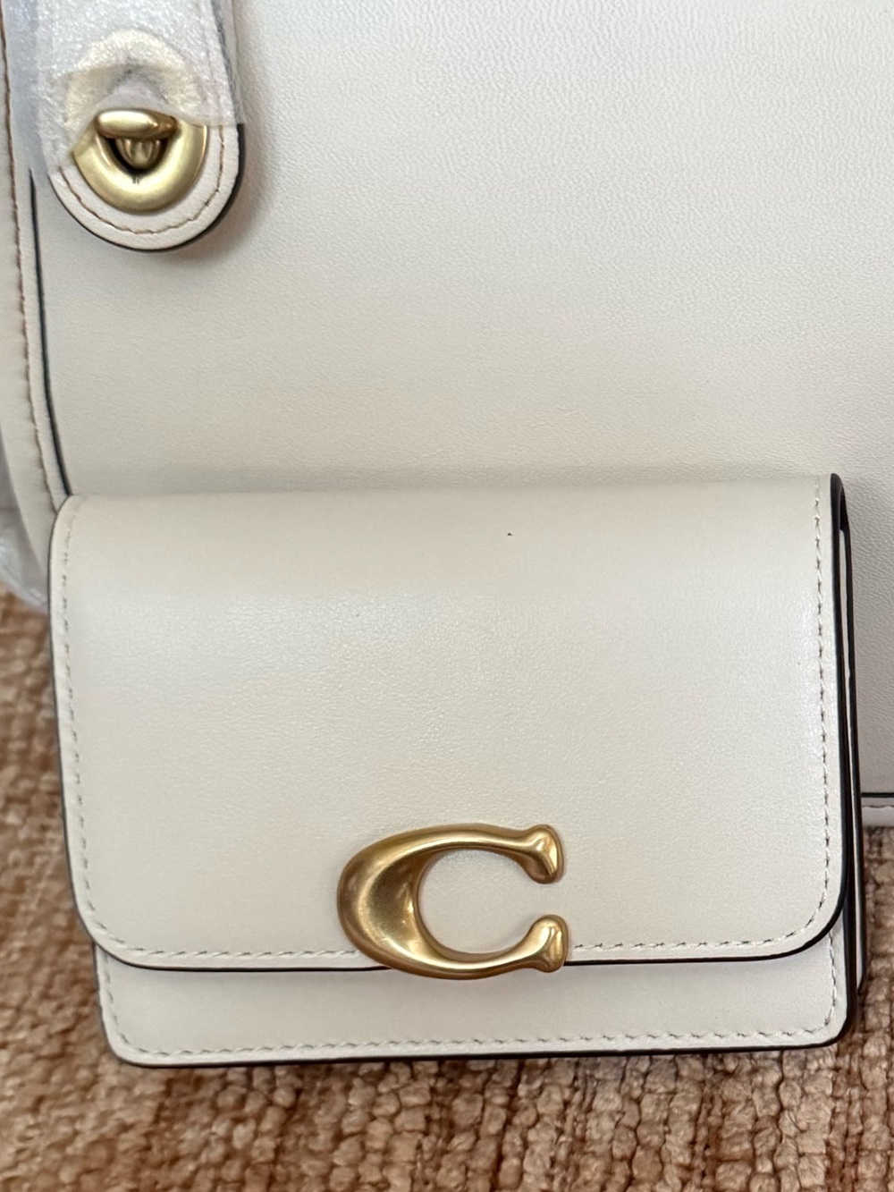 Coach Bandit  Card Case with Gold 'C'. NWTs